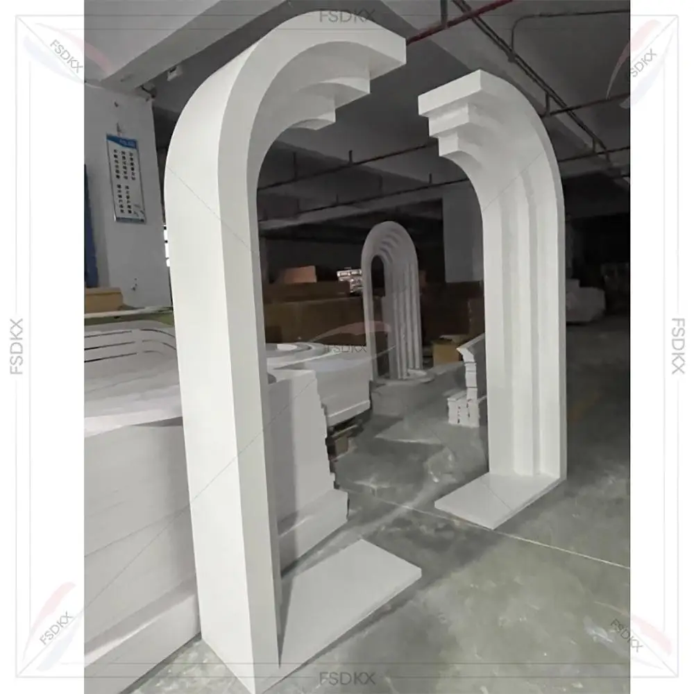 

Party Event Decoration Wedding Arch Background White Acrylic PVC Background for Party Wedding