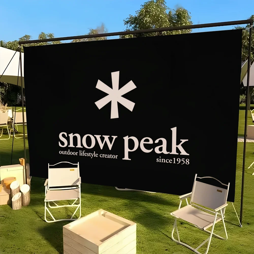 Fashion Outdoor flag For Picnic Party Art Home Decoration Outdoor Camping S-Snow Peak Logo Banner