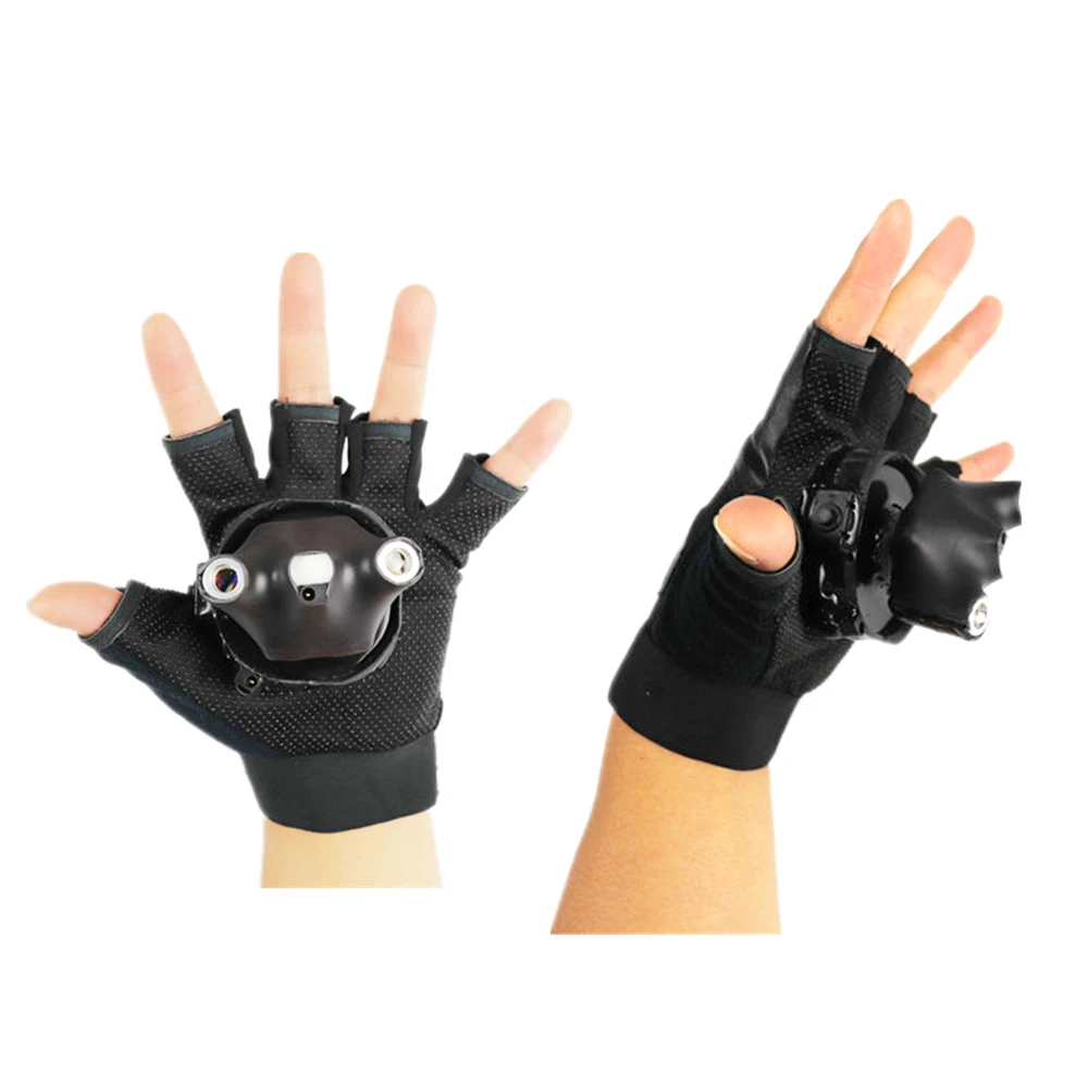 Green Rotating Laser Gloves Whirlwind Handheld Lazer Cannon DJ Dancing Club Tunnel Effect Vortex LED Light Pub Party Show