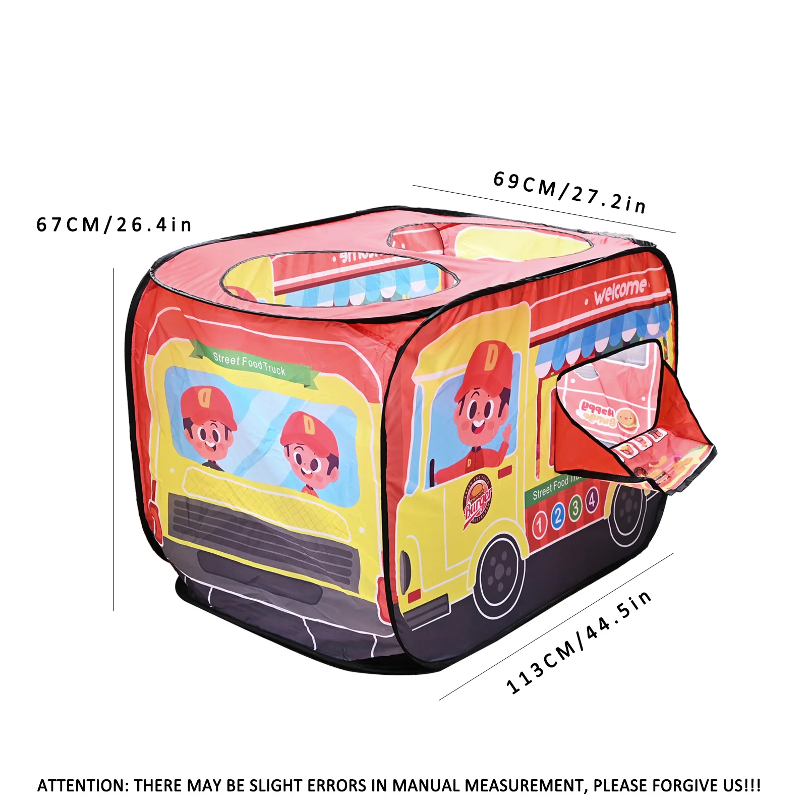 Children'S Indoor Small Tent Burger Shop, Car Tent House, Game House, Convenient Foldable House For Boys And Girls, Baby Toys