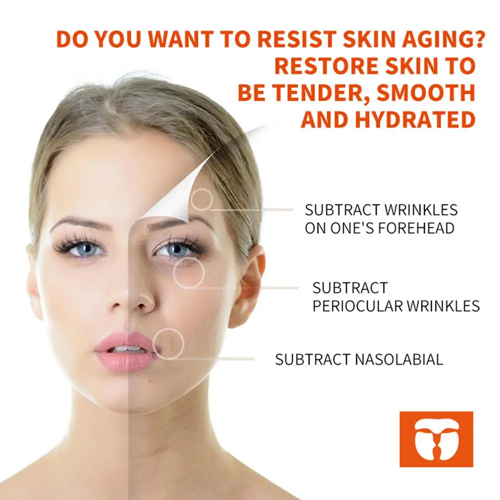 5Pair/box Highprime Collagen Film Soluble Face Serum Mask Hydrolyzed Anti Aging Face Forehead Lift Moisturizing Skin Care Mask