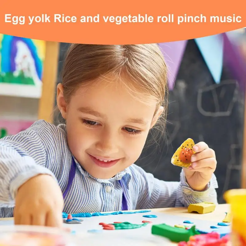 Egg Yolk Rice Fidget Toys Squeeze Egg Yolk Rice Stretch Fidget Toys Egg Yolk Rice Toy Rebound Ball Fidget Toy For Kids Boys