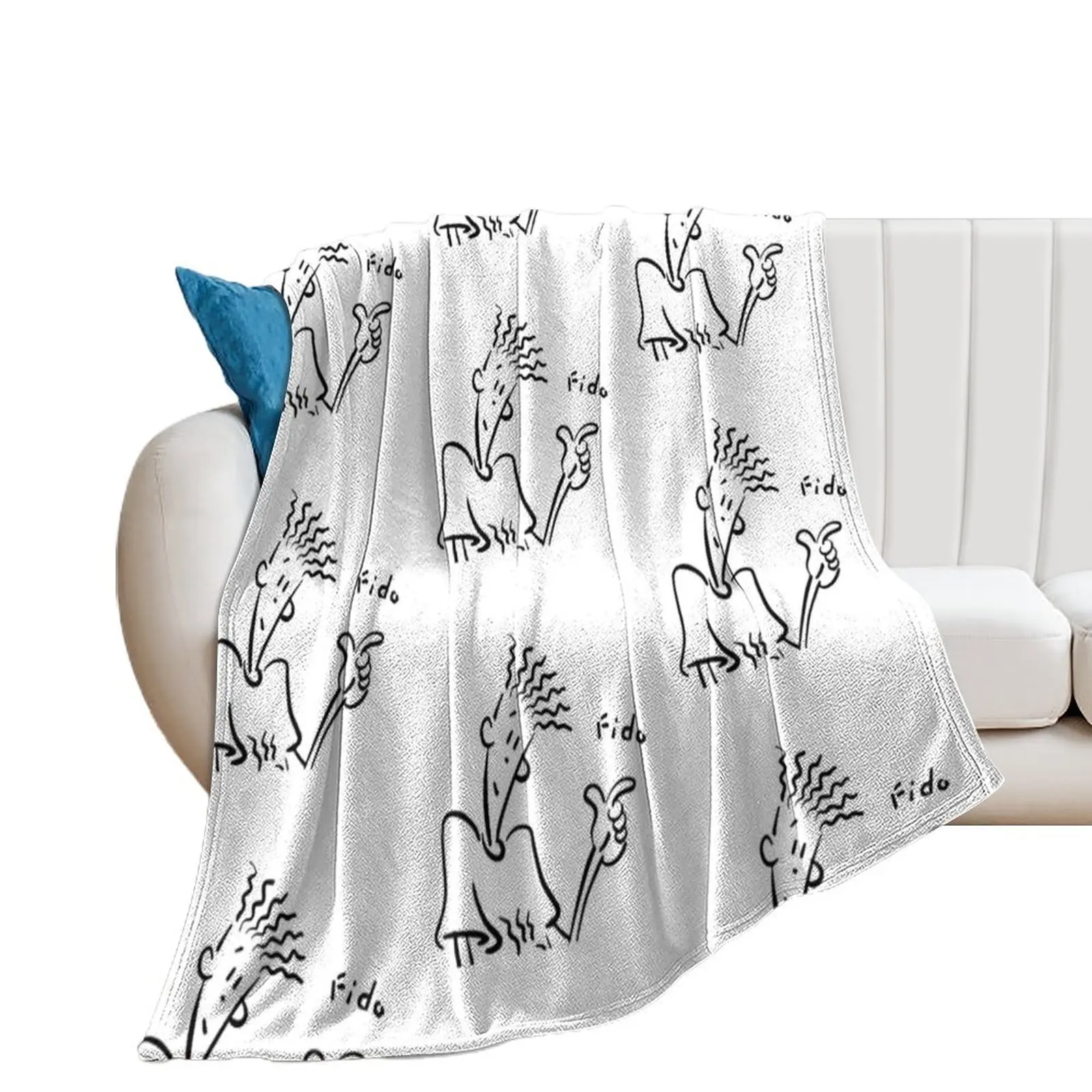 

Fido Dido Throw Blanket Sofa Throw Multi-Purpose Custom Blankets