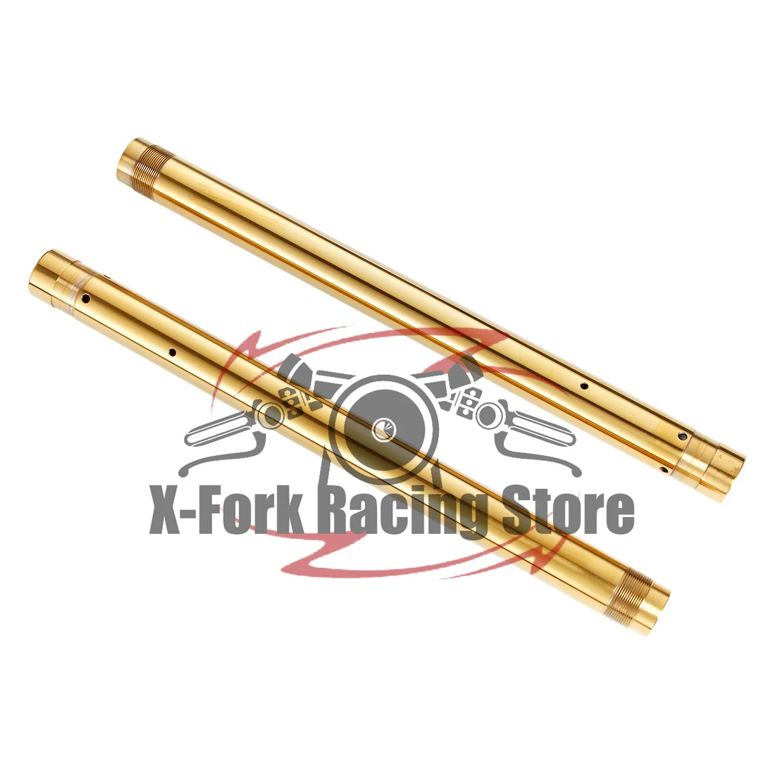 

Серебристые/золотистые внутренние трубки передней вилки (амортизаторы) для Yamaha TZR125R 3XV 1991-1992, 39x503 мм, 3XV-23110-00, 3XV-23120-00