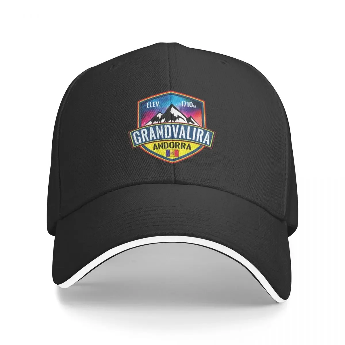 Ski Grandvalira Andorra Skiing Pyrenees Mountains Sport Baseball Caps For Womens High-end Female Beach Coquette Hat Trucker Cap