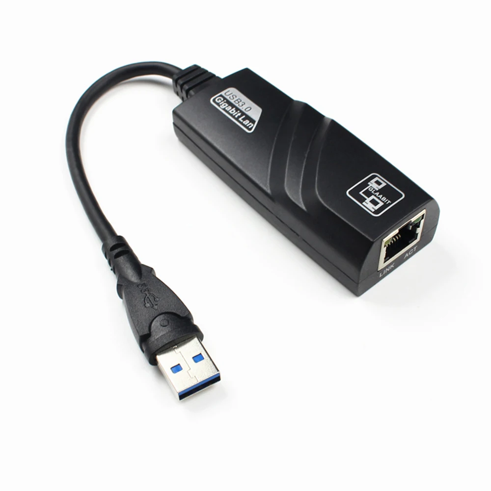 10/100/1000Mbps USB 3.0 Wired USB To Rj45 Lan Ethernet Adapter Network Card for PC Macbook Windows Laptop