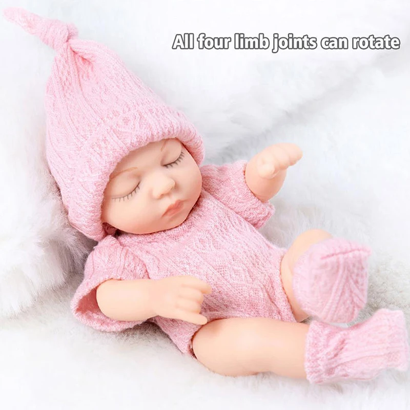 Reborn Mini Doll Sleeping Baby Doll With Clothes cm Born Dolls Baby Toys Birthday Gift For Girls 7 Inch