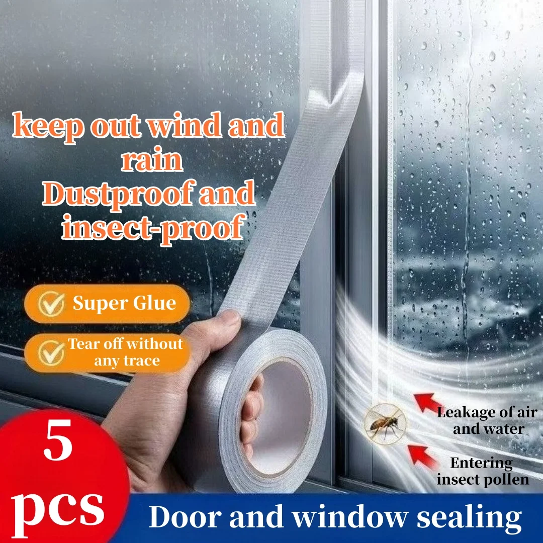 Pipeline tape, strong adhesive, no residue, suitable for household use DIY、 Project, outdoor maintenance, manual tearing，grey