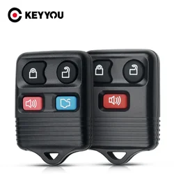 KEYYOU-Funda de llave remota para Ford, 3/4 botones, Mustang, Focus, Lincoln, LS, Town, Mercury, Grand Marquis, Sable, Fob