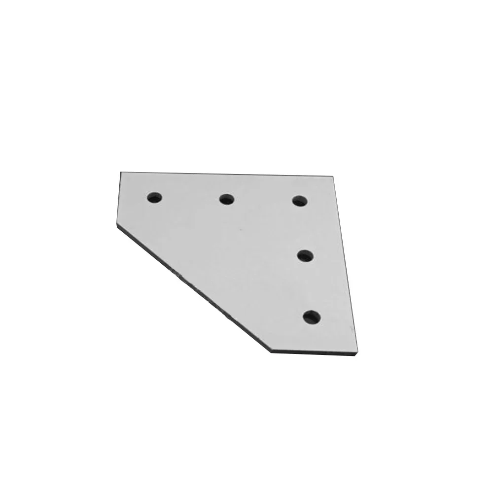 

2pcs/lot 5 Hole Black/Silver Joint Board Plate Corner Angle Bracket Connection Strip for 2020 3030 4040 Aluminum Profile