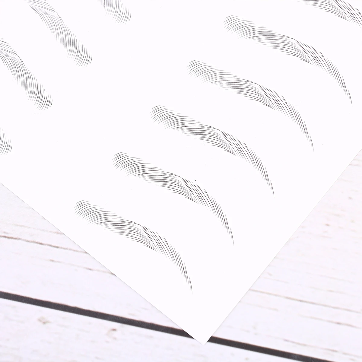 

2 Sheets/20 Waterproof Eyebrow Stickers Artificial Patch Makeup Tools Simulation Hair