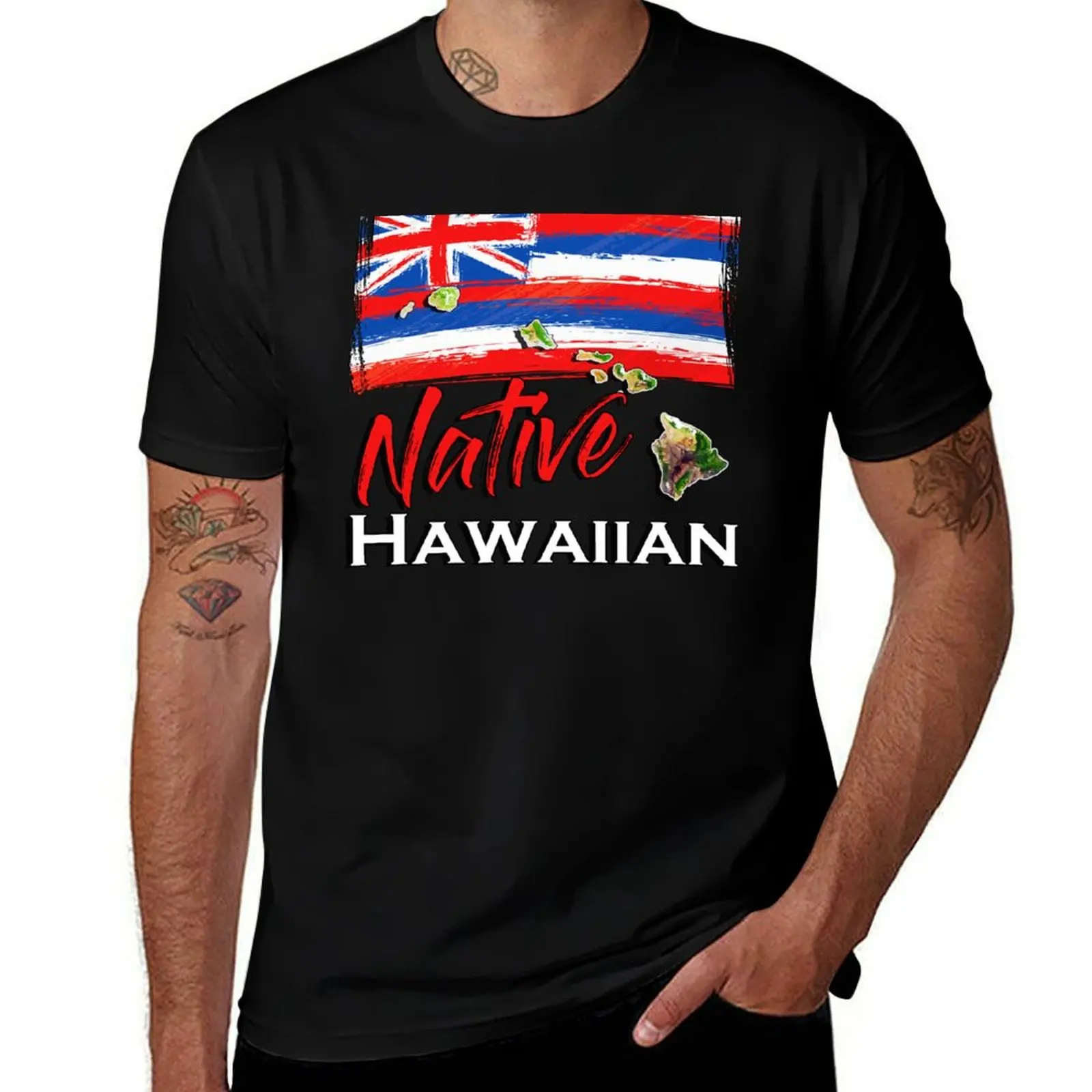 Hawaiian Islands - Hawaii Flag Native Hawaiian T-Shirt Dry Fit Running Short Sleeve Top T-Shirt