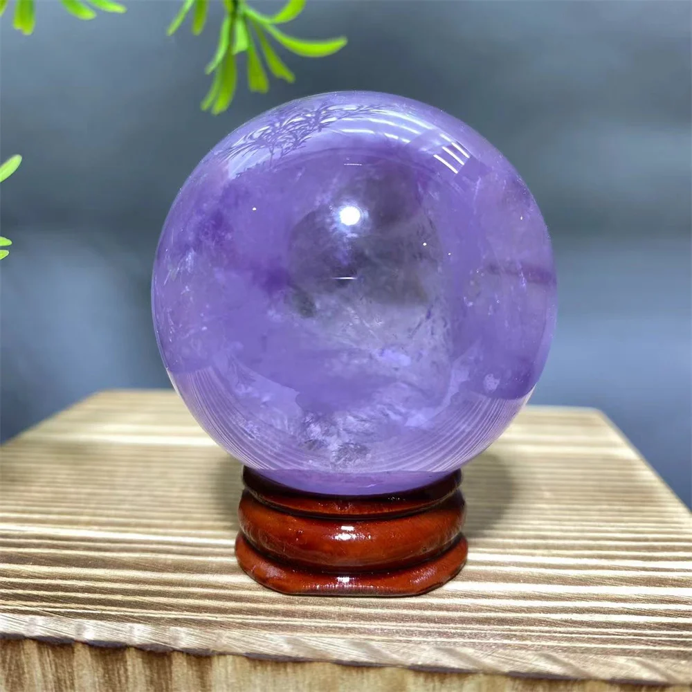 Stone Natural Amethyst Crystal Quartz Ball Home Decoration Gifts Energy Reiki Healing Sphere Wicca Meditation