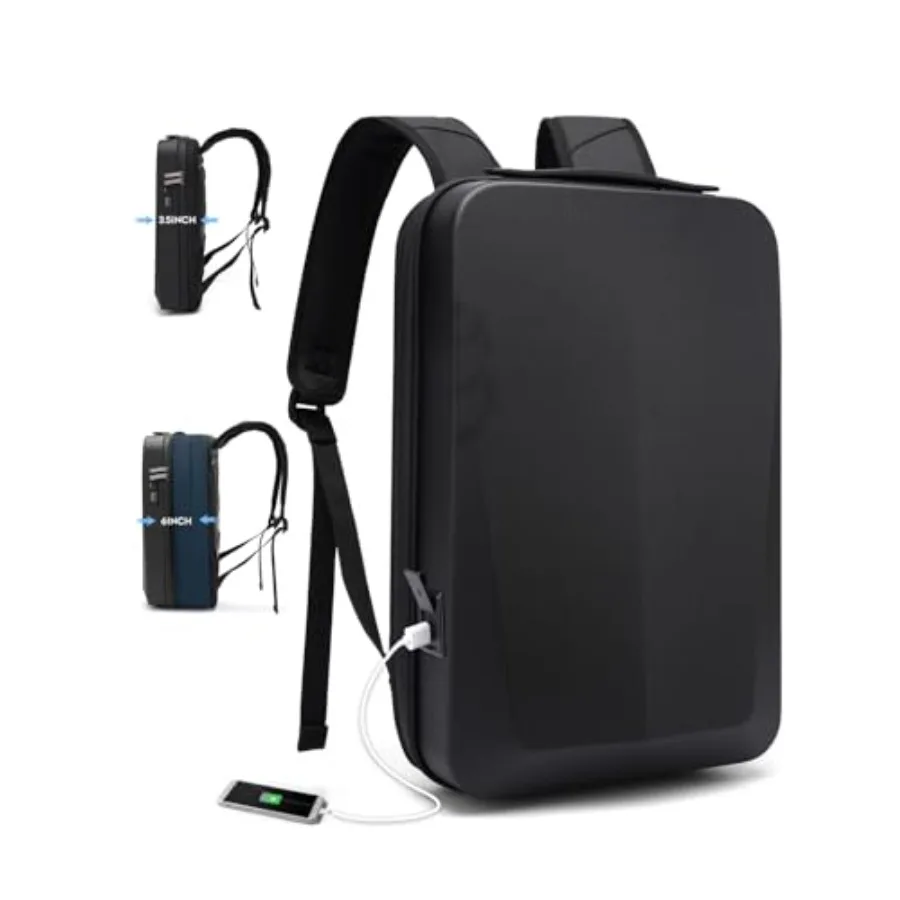 Laptop Anti-theft backpack Hard Shell Expandable Commute backpack can Hold 15.6 inch laptop for men and women