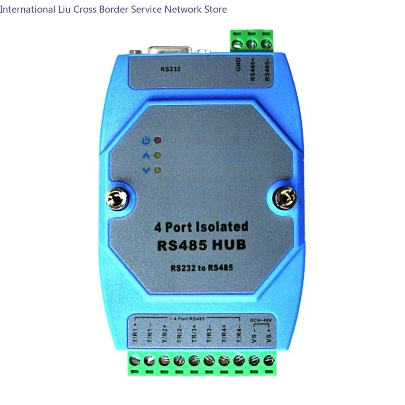2542 Isolated 4-Port RS485 Hub 1 to 4 Repeater Distributor Support RS232 to 485