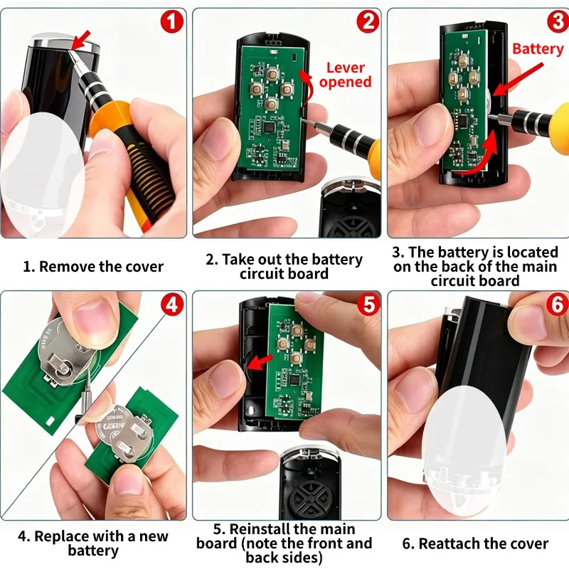 868MHz For HORMANN BS Bisecur Remote Control Compatible with HSE1 HSE2 HSE4 HSE5-868-BS HS5-868-BS Garage Door Opener Transmitte - view 4