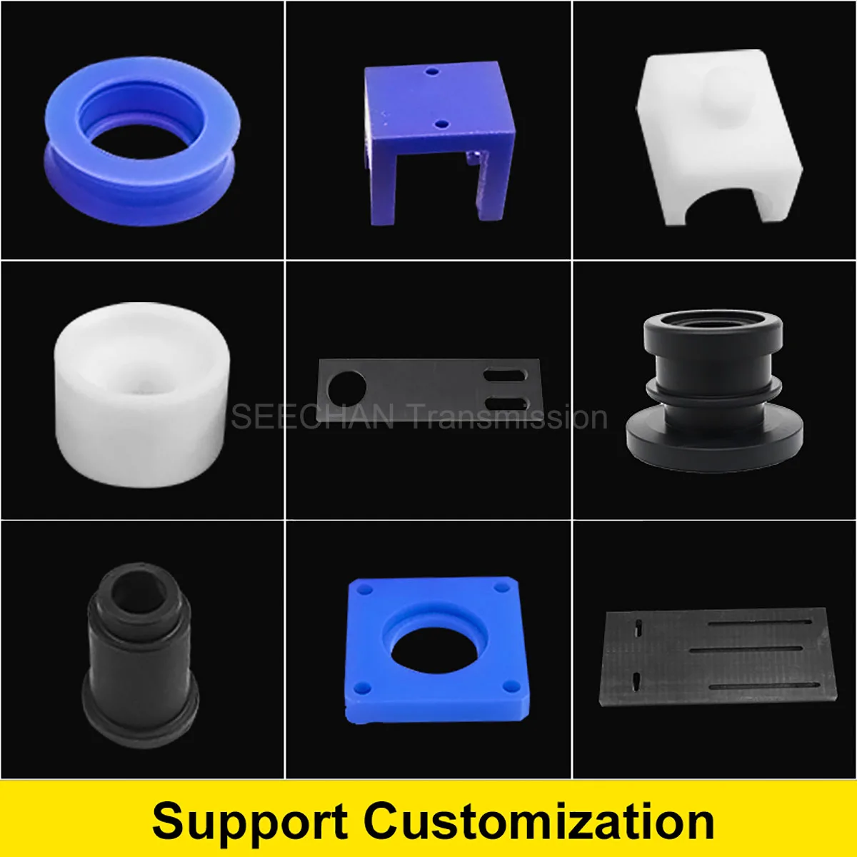 1Pcs PA6 Pure Nylon Plate Sheet Block CNC Machining Plastic Materials 2mm 3mm 4mm 5mm 6mm 8mm 10mm 12mm 15mm 20mm 25mm 30mm