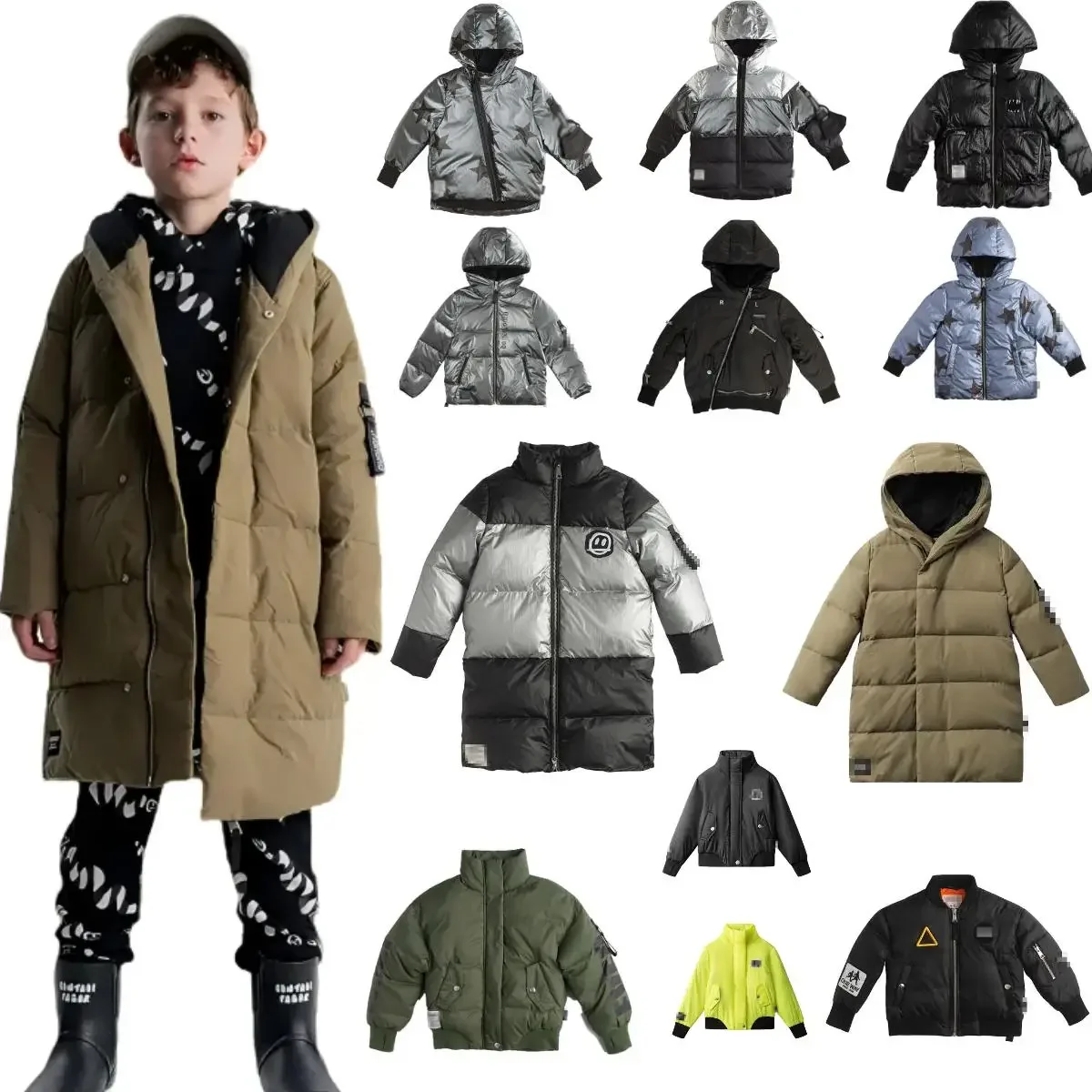 Doudoune et gilet d'hiver pour enfants