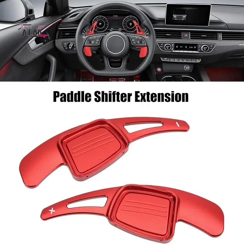 

AEA6-Car Steering Wheel Paddle Shifter Extensions For A3 A4L A5 A8 S3 S5 Q5 R8 Q7 TTS Accessories Aluminum Alloy