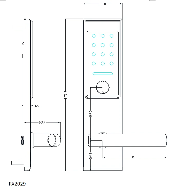 Stainless Steel Smart Door Lock TTlock Wireless Digital Electronic Lock Smart Home Wooden Door Lock