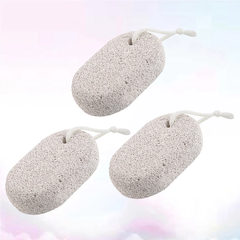 3 قطعة حجر الخفاف الكالس مزيل الجلد الصلب فرك القدم باديكير أداة صديقة للبيئة تدليك طبيعي إزالة الجلد الميت