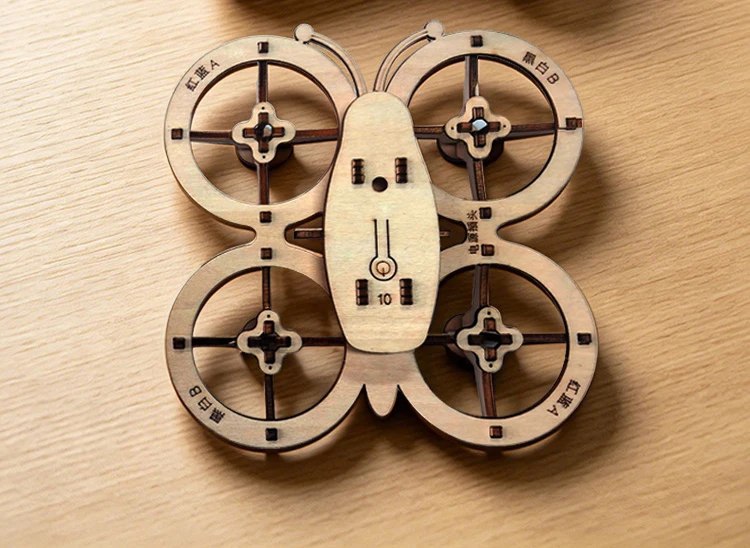 Wooden DIY Rc Drone Kit Assembled Remote Control Flying Toy Electtric Handmade Quadcopters Remote Aircraft Science Gadget