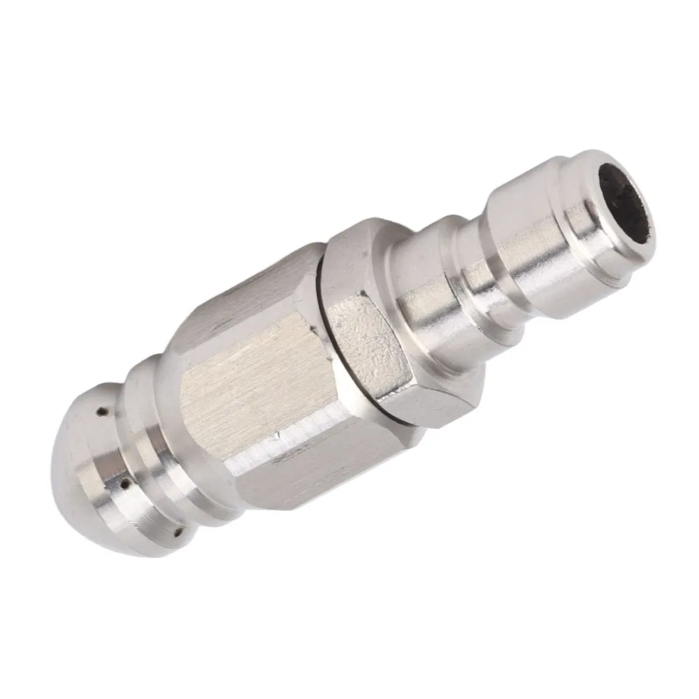 

Набор из 4 насадок для прочистки канализации 55 мм с быстроразъемным соединением 1/4 дюйма, из нержавеющей стали, для мойки высокого давления, многонаправленные струи, 5000 PSI