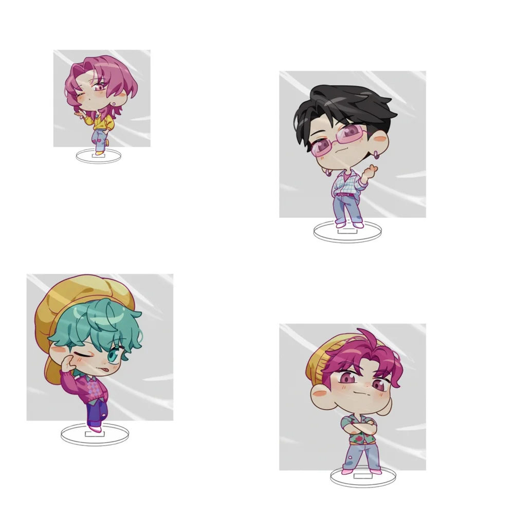 

10cm Demon Hunters Huntrix Saja Acrylic Stand Ornaments Rumi Zoey Mira Decorations cosplay Accessories Christmas Gifts