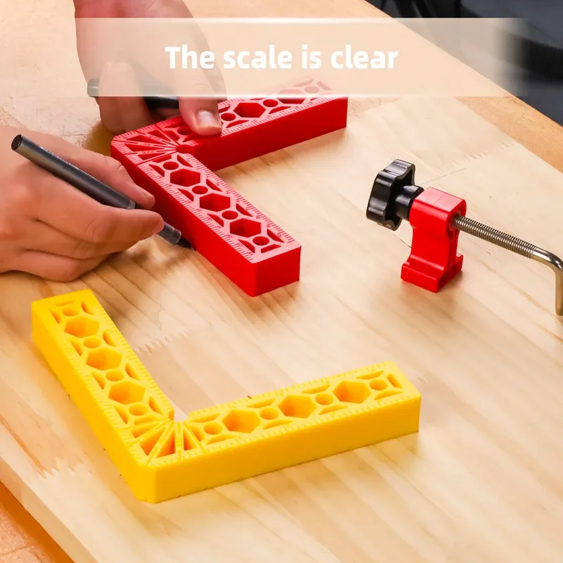 6 Inch Wooden Right Angle Clamp 90 Degree Positioning Block Woodworking Corner Fixing Tool Straight Edge Auxiliary Device for