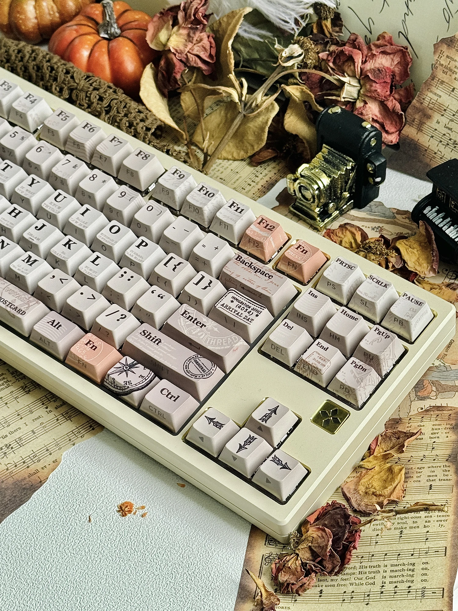Imagem -04 - Jkdk-side-gravado Translúcido Keycaps Teclado Mecânico Pbt Original Cinco Lados Sublimação 75 87 104 1999