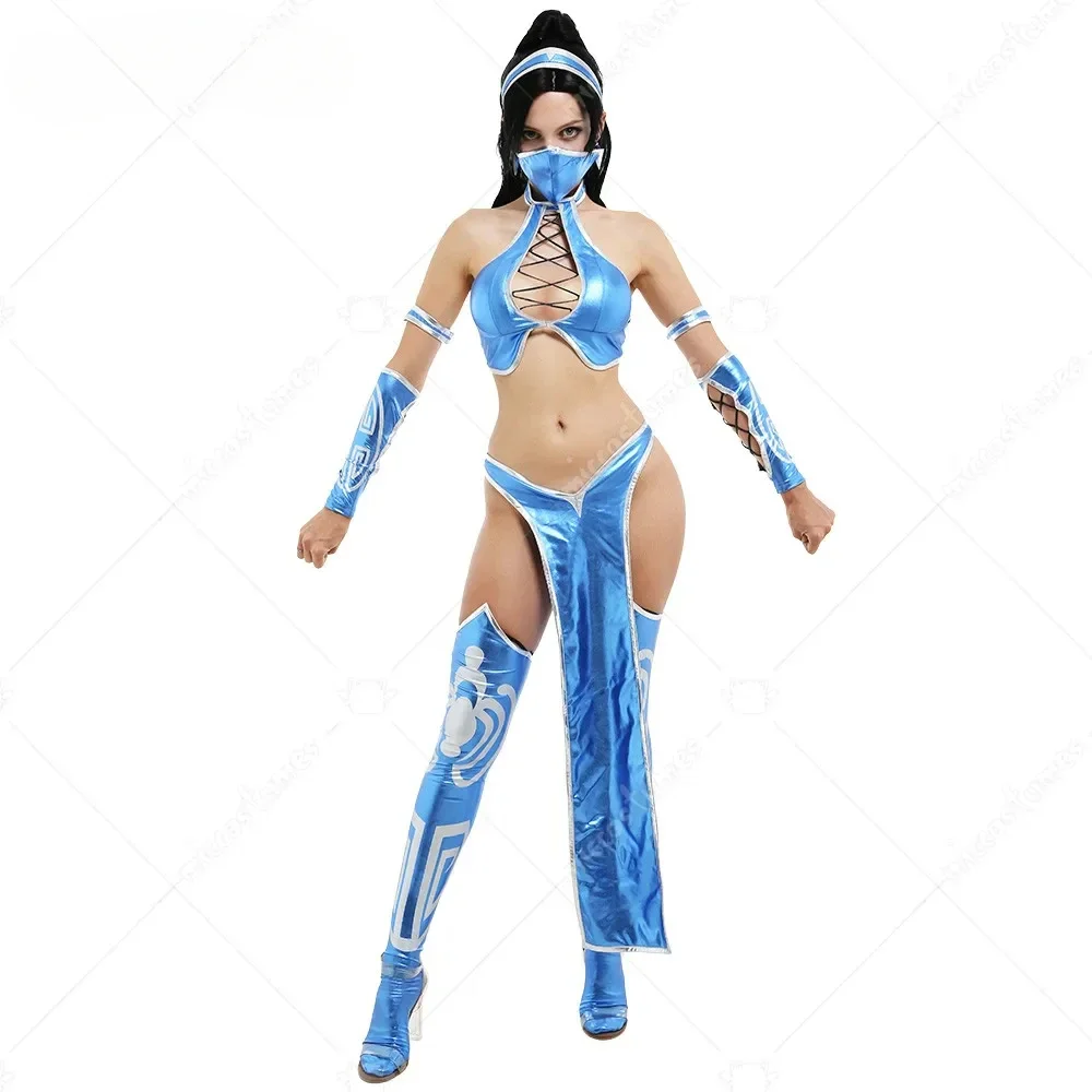 Miccostumes Women's Suit Cosplay Costume Outfit with Wristbands Arm Accessories Stockings Face Mask