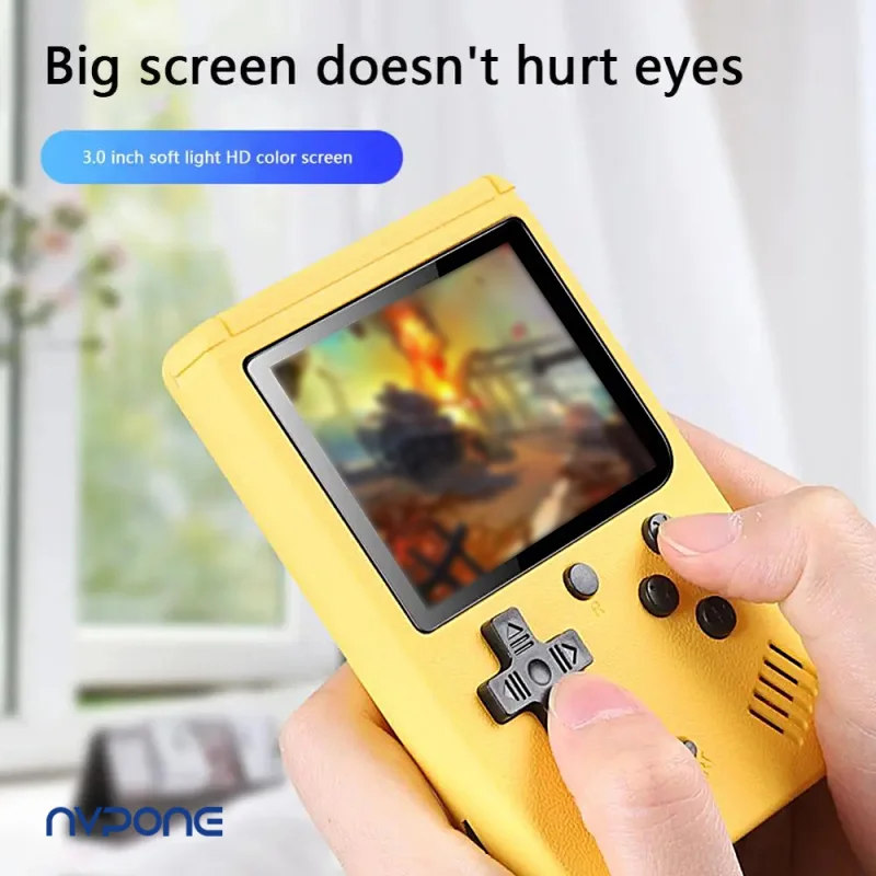 Retro Draagbare Ingebouwde 500 in 1 Games 8 Bit 3.0 Inch Macarone Mini Handheld Video Game Console Kleuren LCD Kids Kleur Game Player