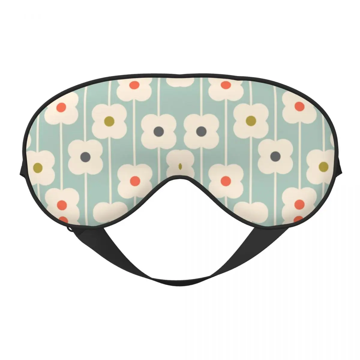 

Изготовленные на заказ мягкие маски для глаз Orla Kiely с несколькими стержнями, двухсторонние повязки на глаза, скандинавские современные блокирующие легкие повязки на глаза середины века