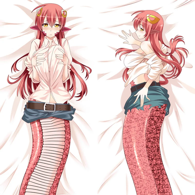 MGF Japanese Anime Monster Musume no Iru Nichijou 7m Pillow Case Cover Miia Dakimakura 7 meters Snake Long Dakimakura