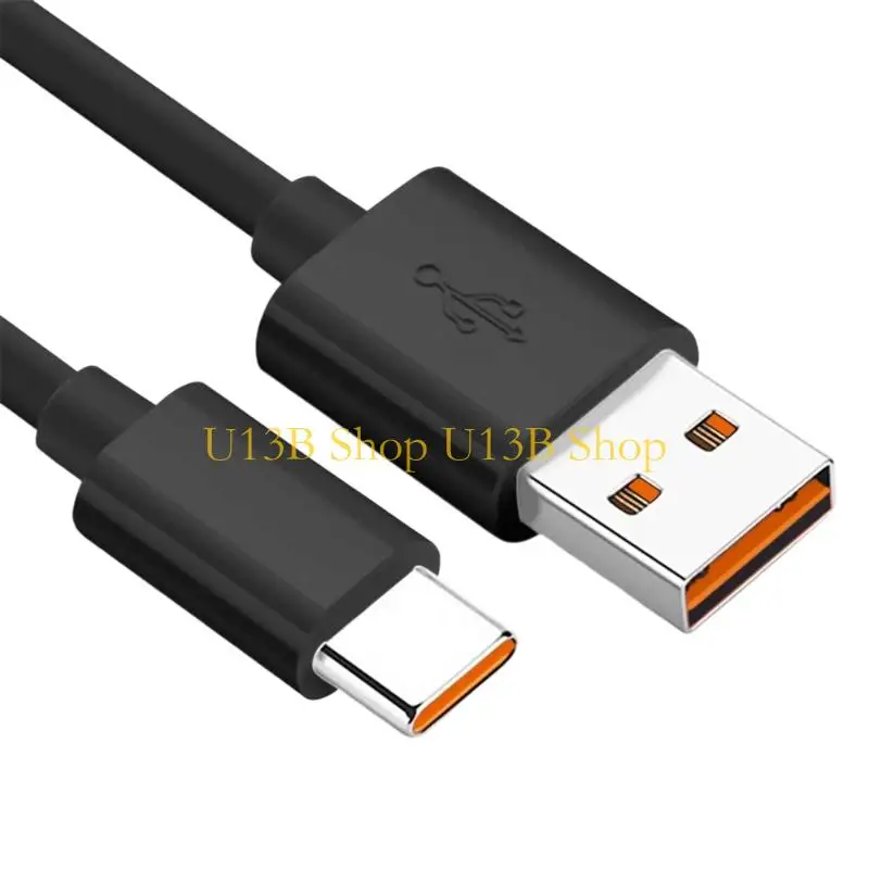 U13B USB C Cable for Charge 4 Portable Audios Equipment Tangling Resistance Double Purpose Charging Data Cord Travel Friendly
