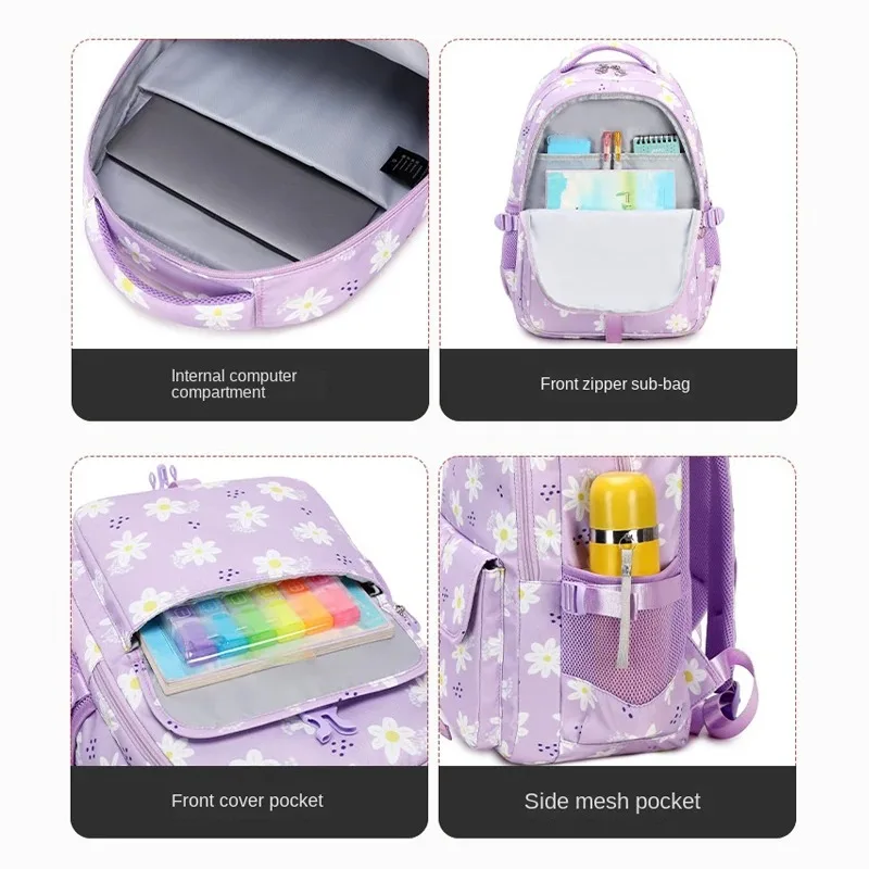 Disney Bambi Kids Backpacks School Bag Cute Backpack for Girls Children Waterproof Teenage Large Capacity Book Bag