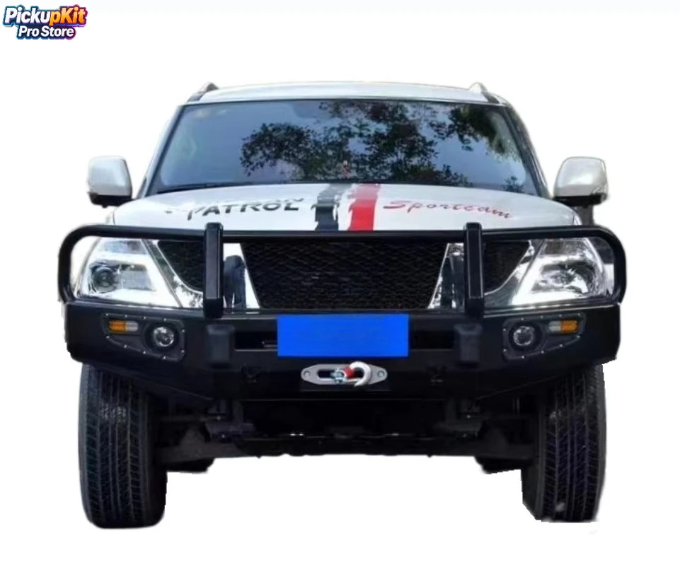 

Armada Steel Front Bull Bar Heavy-Duty Off-Road Guard for Patrol Y62