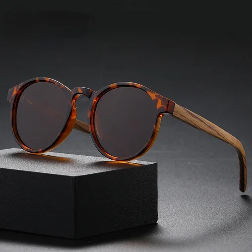 Imagen 2 del producto Gafas de conductor 2025 Nueva moda Gamba de bambú Gafas de sol polarizadas Textura de tendencia Gafas de sol de templo de primavera vintage para hombres y mujeres