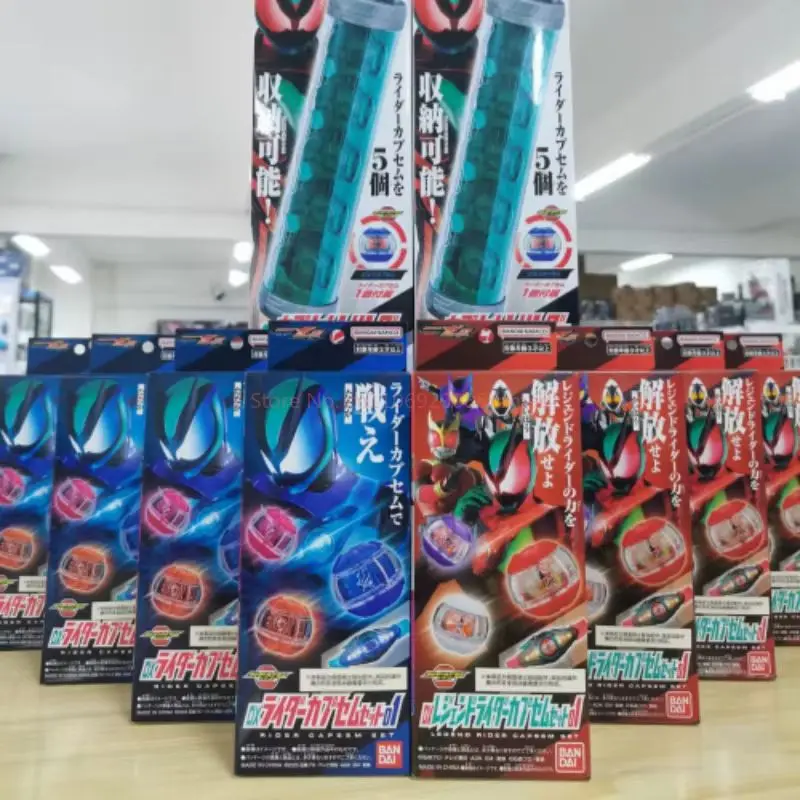 핫 오리지널 반다이 가면 라이더 Zeztz Dx 드림 캡슐 세트 액세서리 장식품 수집 가능한 모델 크리스마스 생일 선물
