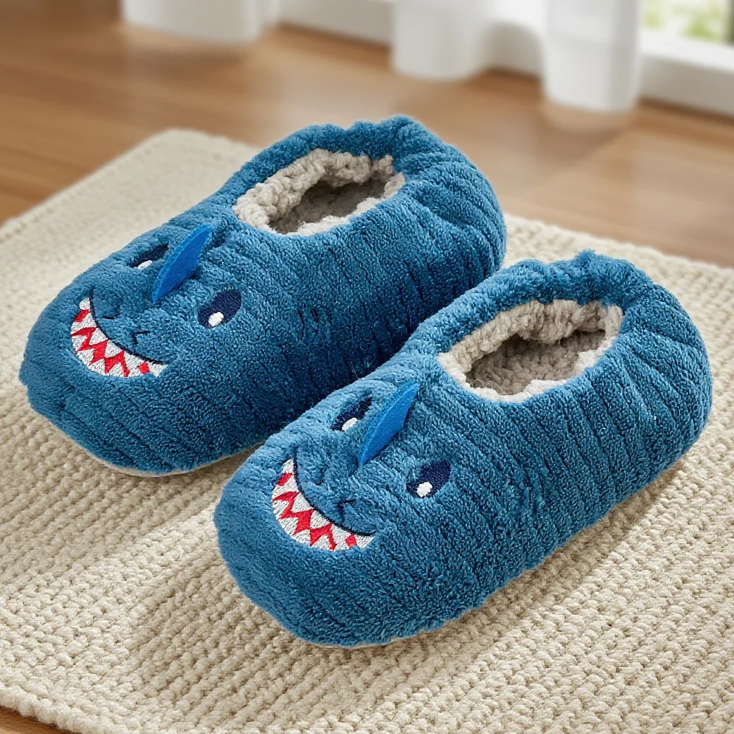 

Детские хлопковые тапочки с героями мультфильмов, милые домашние детские осенне-зимние теплые детские хлопковые туфли на мягкой подошве