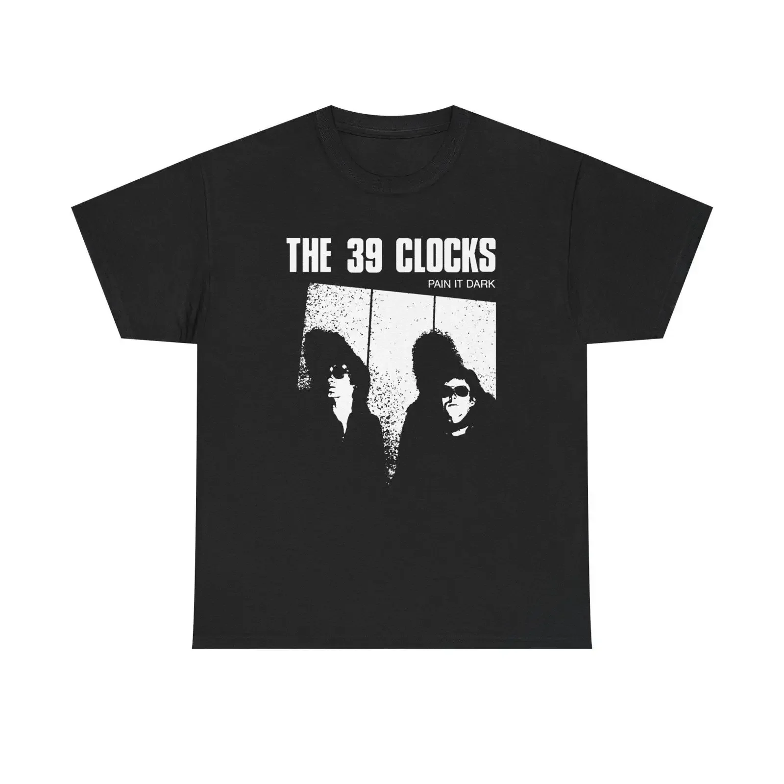 The 39 Clocks Pain It Dark Vintage T Shirt Neo Psychedelic Post Punk Band 80s German Underground Rock Music  vintage Washed