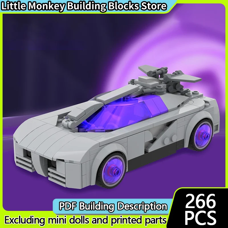 

Модель скоростного гоночного автомобиля MOC, строительные кирпичи, продвинутый гоночный автомобиль, модульная технология, детские праздничные подарки, сборка игрушек, костюм