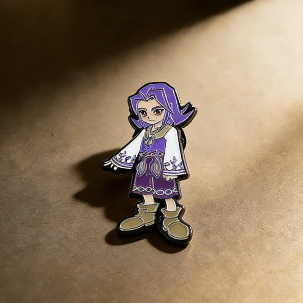 Charakterfigur Kafei Emaille-Brosche Klassisches Spiel-Merchandise Anstecknadel für Rucksack Hut Cosplay-Zubehör Gamer-Geschenk – Detail 8
