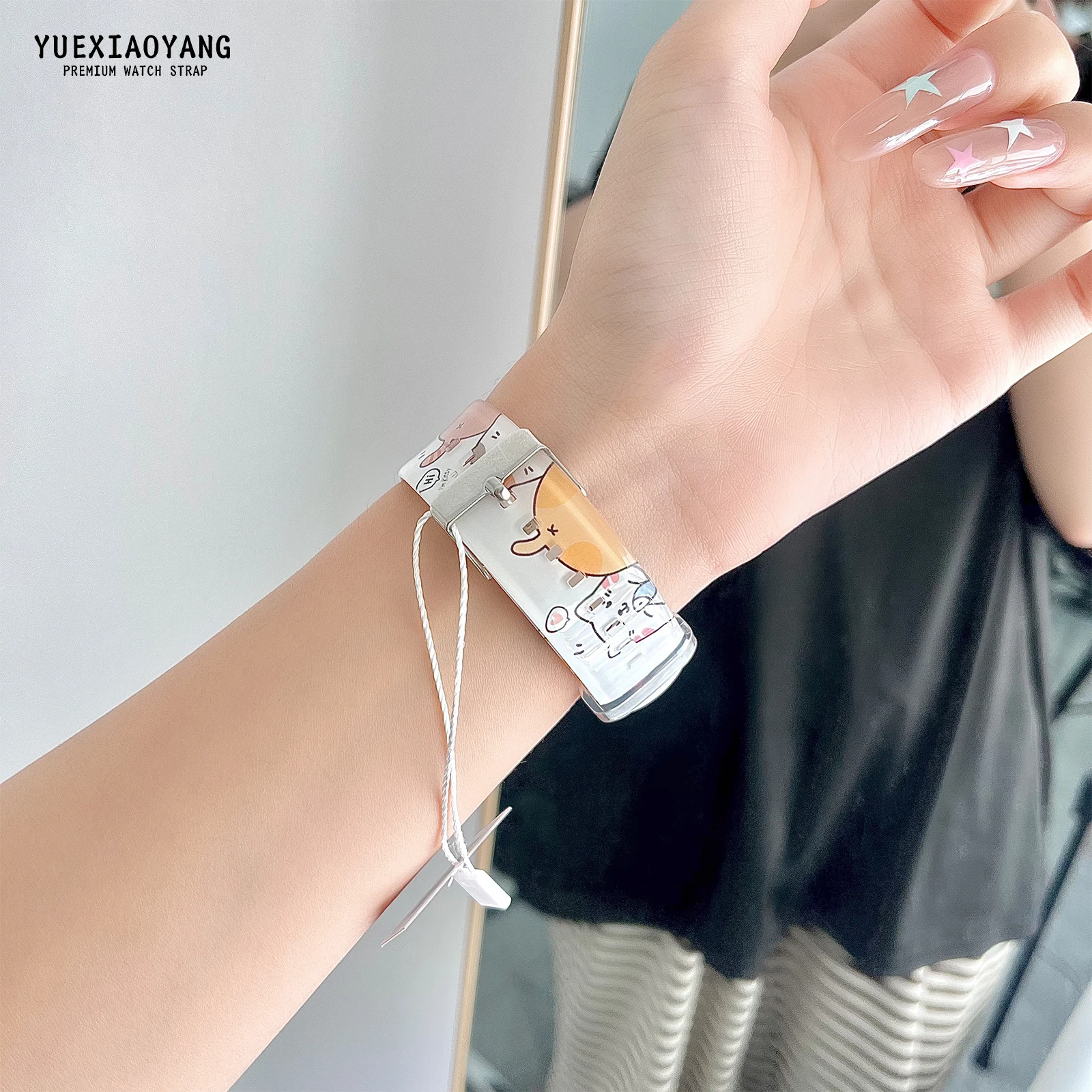 

Naughty Little Cat Series Strap for Apple Watch 10 9 8 7 Band Replaceable Bracelet for iWatch 46mm 42mm 41mm 40mm Watchband