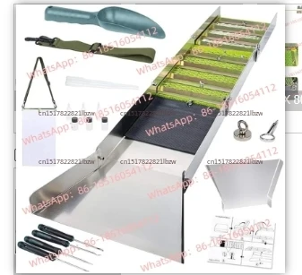 Gold Panning Tool Foldable Non-Powered Sluice Box - Mining Prospecting Equipment