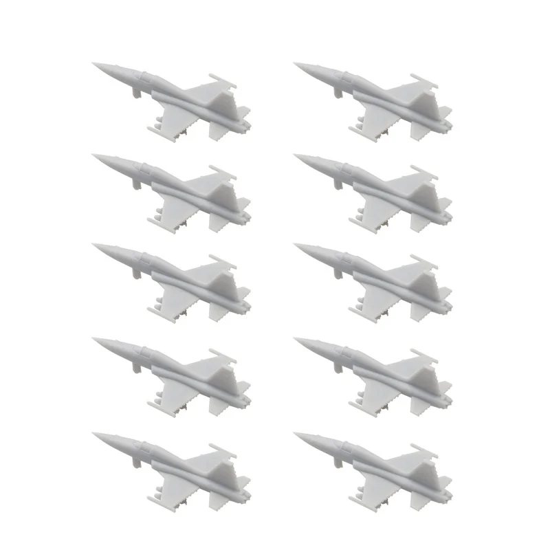 

10PCS Fighting Airplane Model F-5E Resin Fighter Aeroplane Accessories 1/350 Scale Battle Aircraft Mould DIY Toys Length 42mm