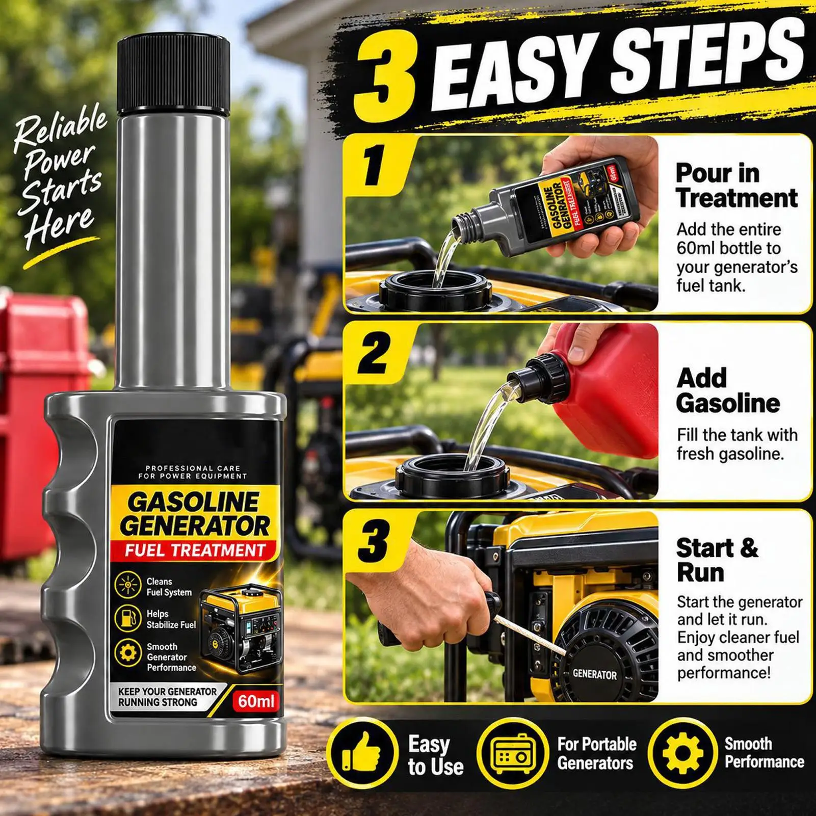 Engine Carbon Cleaner Remove Deposits Clean Injector Restore Power Reduce Noise&Fuel Consumption - Fuel System for Car Truck SUV
