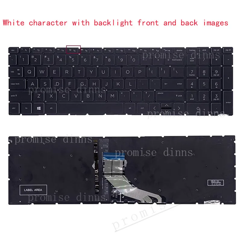 M   FOR HP Shadow Genie 4/5/6 15-CX 15-DK 15-EC TPN-C133 C141 Q229 Keyboard