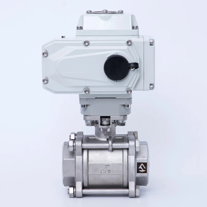 

DN08-DN100 Motorized Ball Valve Thread Connection Electric Industrial Regulating Actuator 4-20ma control For Water,Steam etc