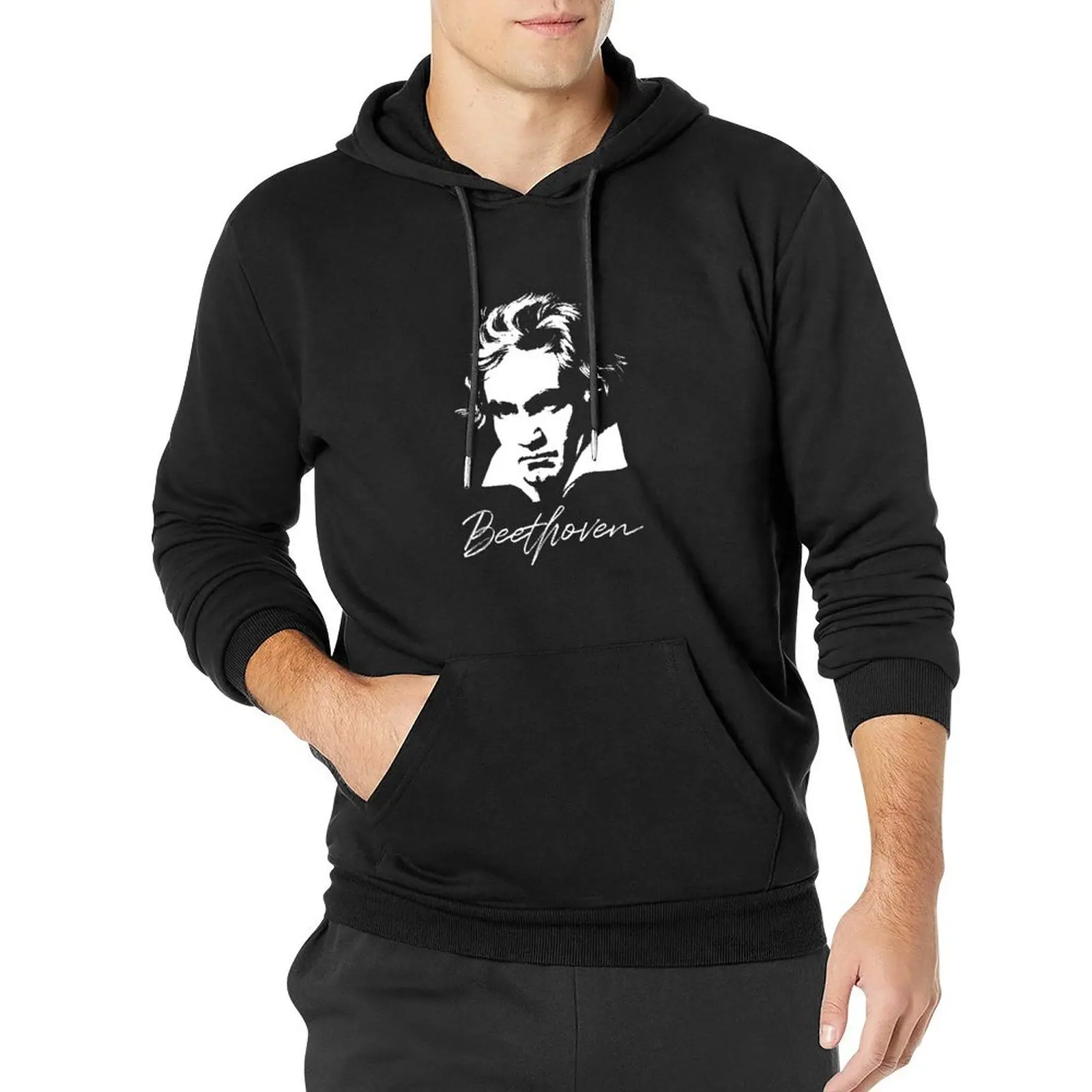 

Ludwig van Beethoven Portrait Classical Composer Pullover Hoodie mens designer clothes autumn hoodie